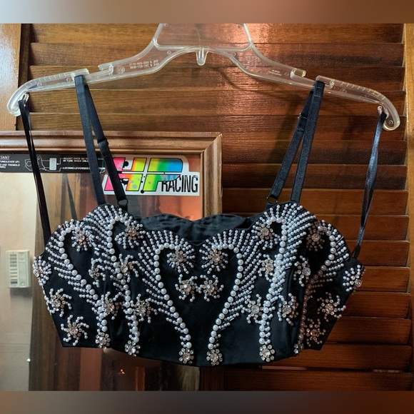 VINTAGE Express crop bustier size 1/2 - Picture 11 of 14